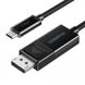 Кабель Choetech DisplayPort - USB Type-C (M/M), 1.8 м, Black (XCP-1803-BK) XCP-1803-BK фото 1