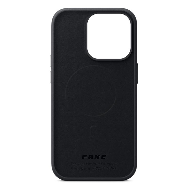 Чохол-накладка Armorstandart Fake Leather для Apple iPhone 14 Pro Black (ARM64397) ARM64397 фото