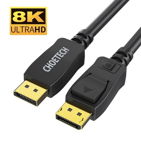 Кабель Choetech DisplayPort - DisplayPort (M/M), 2 м, Black (XDD01-BK) XDD01-BK фото