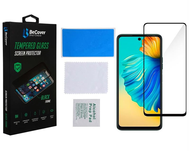 Захисне скло BeCover для Tecno Camon 19 (CI6n)/19 Pro (CI8n) Black (708162) 708162 фото