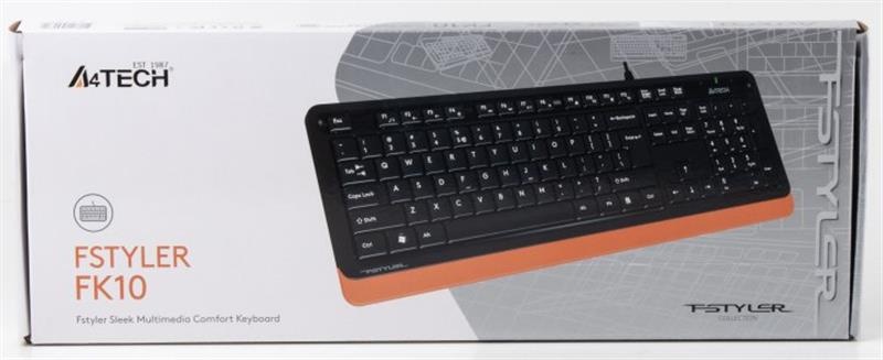 Клавіатура A4Tech FK10 Ukr Orange FK10 (Orange) фото