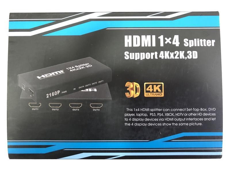 Розгалужувач (спліттер) Atcom (15190) HDMI 4 порту, підтримка UHD 4K 15190 фото