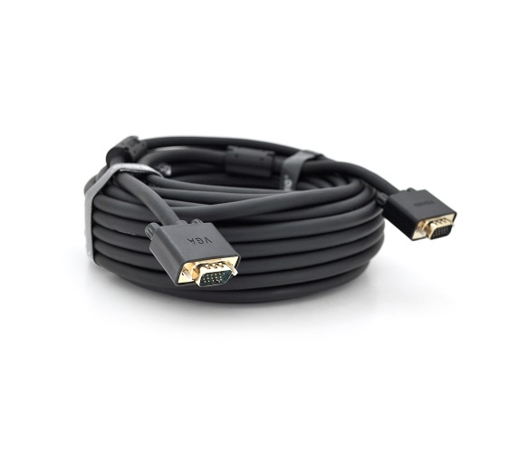 Кабель Veggieg VGA - VGA, (M/M), 15 м, Black (YT-VGA(M)/(M)3+6VG-15/19697) пакет YT-VGA(M)/(M)3+6VG-15/19697 фото