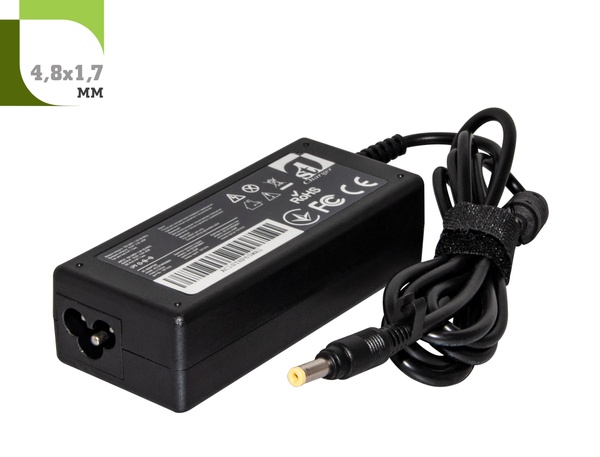 Блок живлення 1StCharger для ноутбука HP 18.5V 65W 3.5A 4.8х1.7мм (AC1STHP65WA1) AC1STHP65WA1 фото