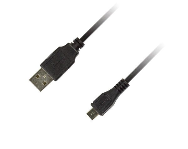 Кабель Piko (1283126474071) USB2.0 AM-MicroUSB BM, 0.3м, Black 1283126474071 фото