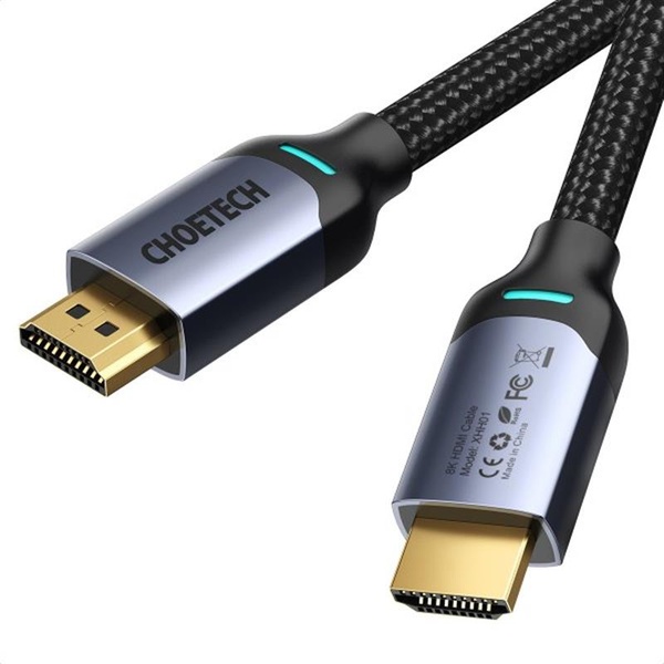 Кабель Choetech HDMI - HDMI V 2.1, (M/M), 2 м, Black (XHH01-BK) XHH01-BK фото