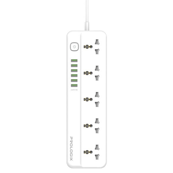 Фільтр живлення ProLogix Premium (PR-SC5614W) 5 розеток, 6 USB AUTO ID, 2 м, білий PR-SC5614W фото