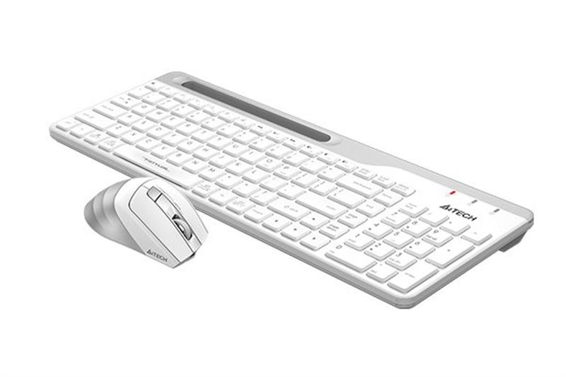 Комплект (клавіатура, мишка) бездротовий A4Tech FB2535C Icy White USB FB2535C (Icy White) фото