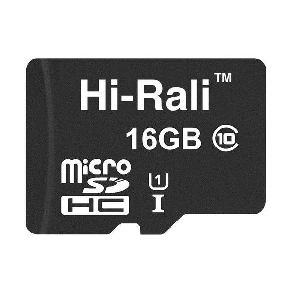Карта пам`ятi MicroSDHC 16GB UHS-I Class 10 Hi-Rali (HI-16GBSD10U1-00) HI-16GBSD10U1-00 фото