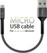 Кабель Intaleo CB0 USB-microUSB 0.2м Black/Grey (1283126495632) 1283126495632 фото 2