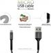 Кабель Intaleo CB0 USB-microUSB 0.2м Black/Grey (1283126495632) 1283126495632 фото 3