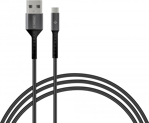 Кабель Intaleo CB0 USB-microUSB 1.2м Black/Grey (1283126495649) 1283126495649 фото