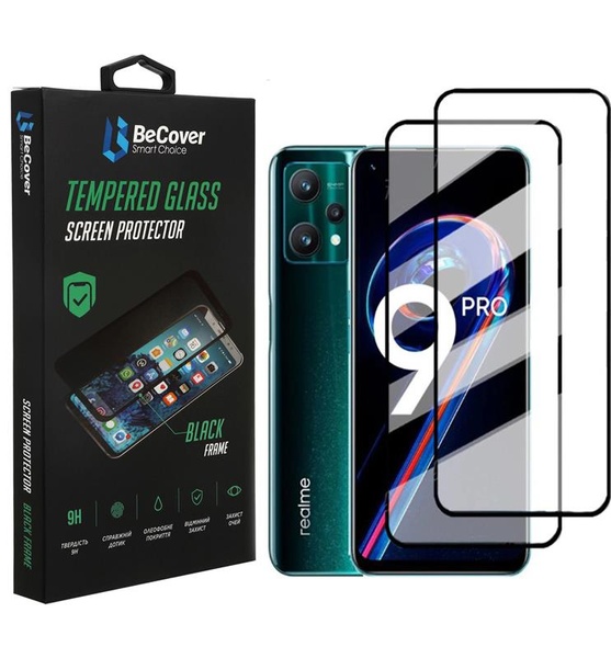 Захисне скло BeCover для Realme 9 Pro/9i Black (707878) 707878 фото