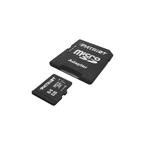 Карта пам`ятi MicroSDXC 64GB UHS-I Class 10 Patriot LX + SD-adapter (PSF64GMCSDXC10) PSF64GMCSDXC10 фото
