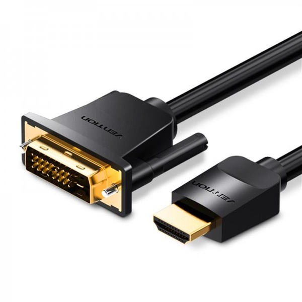 Кабель Vention DVI - HDMI (M/M), 2 м, Black (ABFBH) ABFBH фото