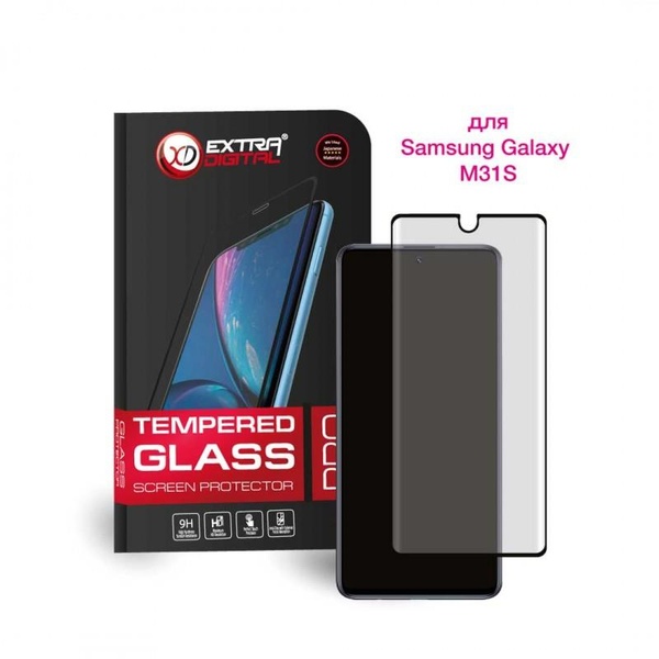 Захисне скло Extradigital для Samsung Galaxy M31s SM-M317 Black, 0.5мм, 2.5D (EGL4781) EGL4781 фото