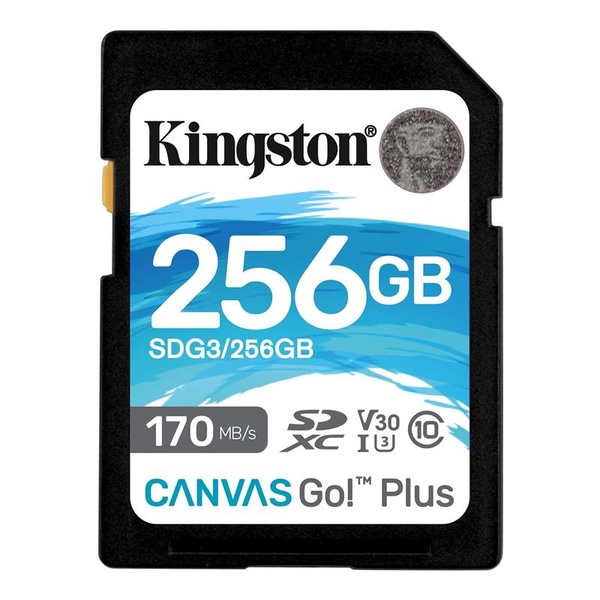 Карта пам`ятi SDXC 256GB UHS-I/U3 Class 10 Kingston Canvas Go! Plus R170/W90MB/s (SDG3/256GB) SDG3/256GB фото