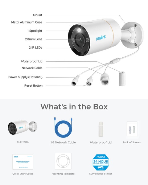 IP камера Reolink RLC-1212A RLC-1212A фото