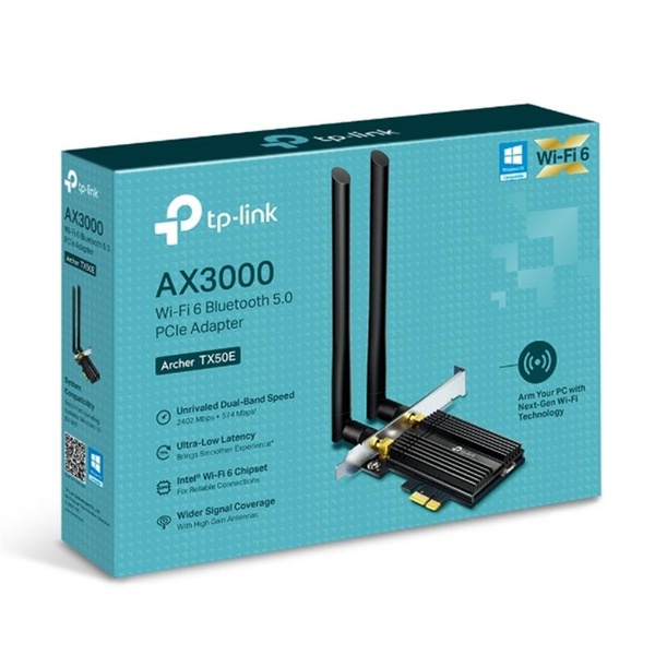 Бездротовий адаптер PCIe TP-Link ARCHER TX50E ARCHER-TX50E фото