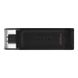 Флеш-накопичувач USB3.2 128GB Type-C Kingston DataTraveler 70 Black (DT70/128GB) DT70/128GB фото 1