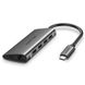 Концентратор USB Type-C Ugreen CM121 3xUSB 3.0 + HDMI + RJ45 1000M Ethernet + Cardreader, Gray (50538) 50538 фото 1