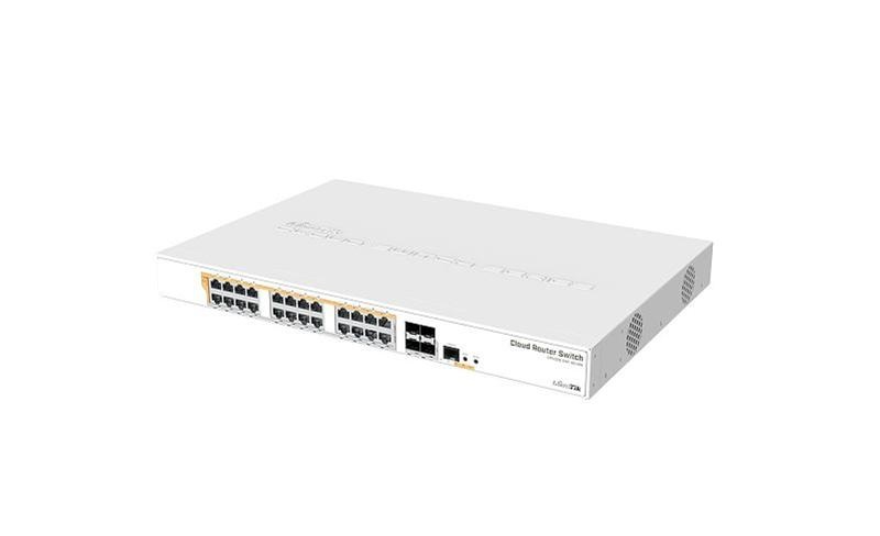 Комутатор MikroTik CRS328-24P-4S+RM (24x1G PoE+, 4xSFP+, 450W max, L3) CRS328-24P-4S+RM фото