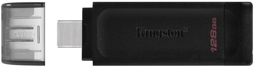 Флеш-накопичувач USB3.2 128GB Type-C Kingston DataTraveler 70 Black (DT70/128GB) DT70/128GB фото