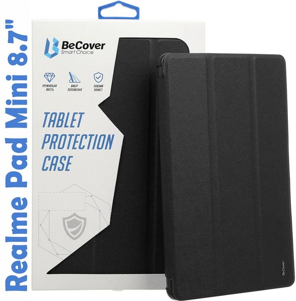 Чохол-книжка BeCover Smart для Realme Pad Mini 8.7" Black (708257) 708257 фото