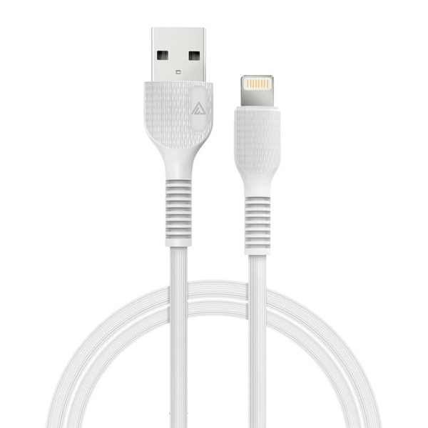 Кабель ACCLAB AL-CBCOLOR-L1WT USB-Lightning 1.2м White (1283126518225) 1283126518225 фото