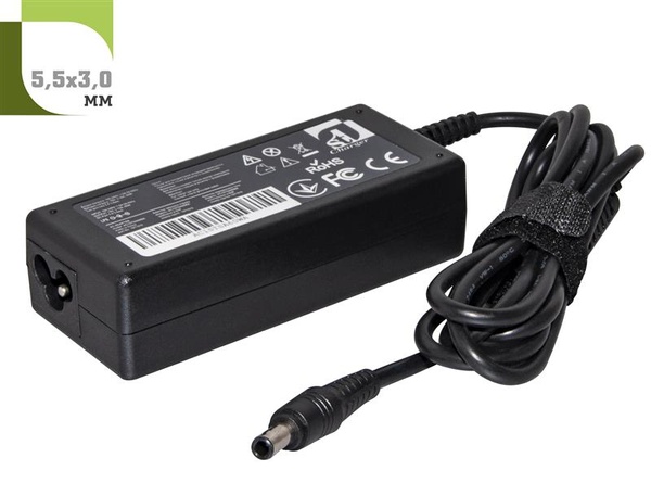 Блок живлення 1StCharger для ноутбука Samsung 19V 60W 3.16A 5.5x3.0 (AC1STSA60WA) AC1STSA60WA фото