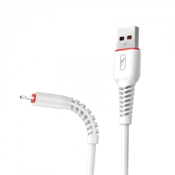 Кабель SkyDolphin S54L Soft USB - Lightning 1м, White (USB-000429) USB-000429 фото