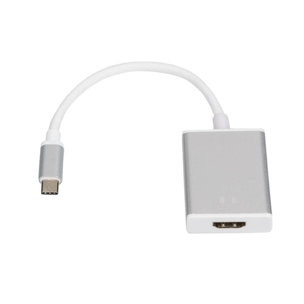Кабель Atcom USB Type-C - HDMI (M/F), 0.1 м, White (13888) 13888 фото