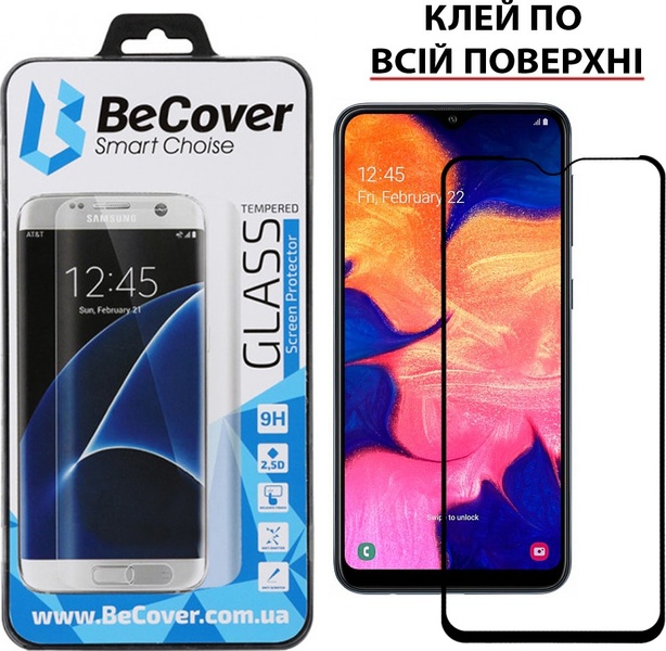 Захисне скло BeCover для Samsung Galaxy A10 SM-A105 Black (703677) 703677 фото