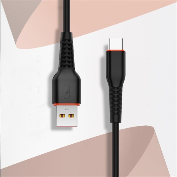 Кабель SkyDolphin S54T Soft USB - Type-C 1м, Black (USB-000430) USB-000430 фото