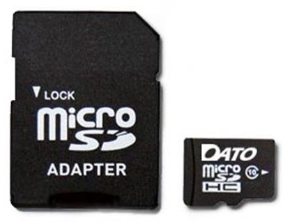 Карта пам`ятi MicroSDHC 32GB UHS-I Class 10 Dato + SD-adapter (DTTF032GUIC10) DTTF032GUIC10 фото