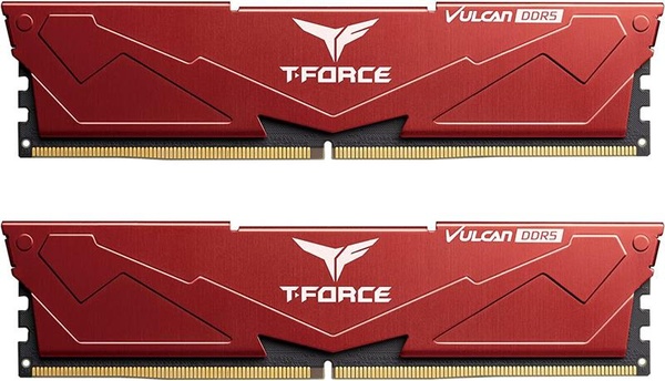 Модуль пам`ятi DDR5 2x16GB/6000 Team T-Force Vulcan Red (FLRD532G6000HC38ADC01) FLRD532G6000HC38ADC01 фото