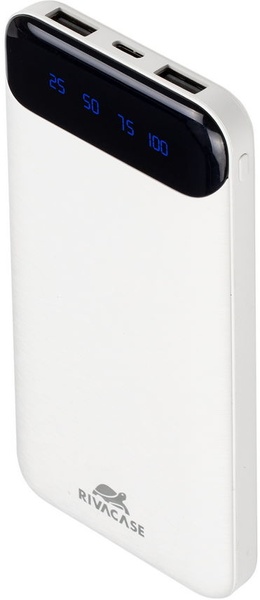 Універсальна мобільна батарея Rivacase Rivapower 10000mAh White (VA2240) RIVAPOWER VA2240 (White) фото
