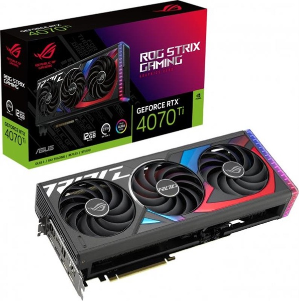 Відеокарта GF RTX 4070 Ti 12GB GDDR6X ROG Strix Gaming Asus (ROG-STRIX-RTX4070TI-12G-GAMING) ROG-STRIX-RTX4070TI-12G-GAMING фото