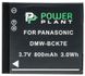 Акумулятор PowerPlant Panasonic DMW-BCK7E 800mAh (DV00DV1301) DV00DV1301 фото 2