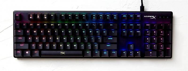 Клавіатура HyperX Alloy Origins Aqua RGB PBT ENG/RU Black (639N5AA) USB 639N5AA фото