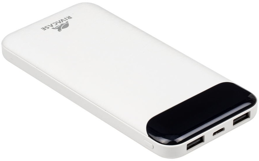 Універсальна мобільна батарея Rivacase Rivapower 10000mAh White (VA2240) RIVAPOWER VA2240 (White) фото
