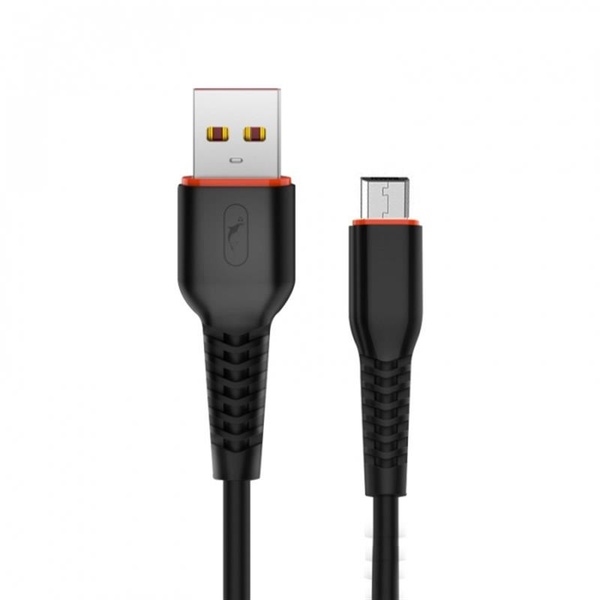 Кабель SkyDolphin S54V Soft USB - microUSB 1м, Black (USB-000432) USB-000432 фото