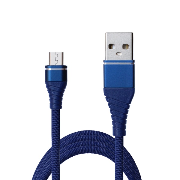 Кабель Grand-X USB-microUSB, Cu, 2.1A, 1.2м Blue (NM012BL) NM012BL фото