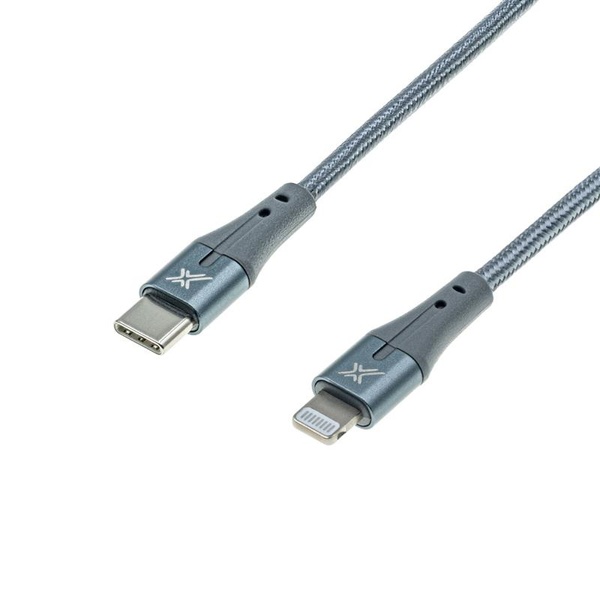 Кабель Grand-X USB-C-Lightning MFI, Power Delivery, 18W, 1м, Gray (CL-01) CL-01 фото