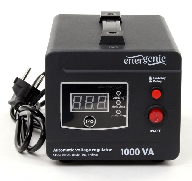 Стабілізатор EnerGenie EG-AVR-D1000-01 1000VA EG-AVR-D1000-01 фото