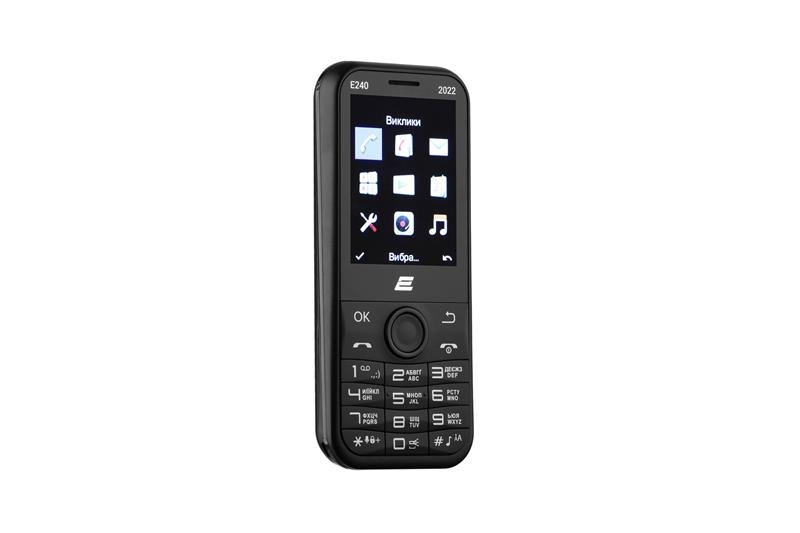 Мобiльний телефон 2E E240 2022 Dual Sim Black (688130245159) 688130245159 фото