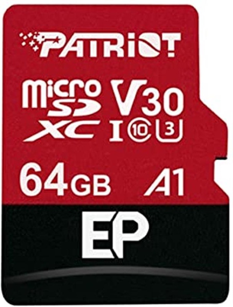 Карта пам`ятi MicroSDXC 64GB UHS-I/U3 Class 10 Patriot EP A1 R90/W80MB/s + SD-adapter (PEF64GEP31MCX) PEF64GEP31MCX фото