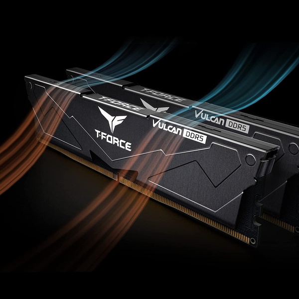 Модуль пам`ятi DDR5 2x16GB/6000 Team T-Force Vulcan Black (FLBD532G6000HC38ADC01) FLBD532G6000HC38ADC01 фото