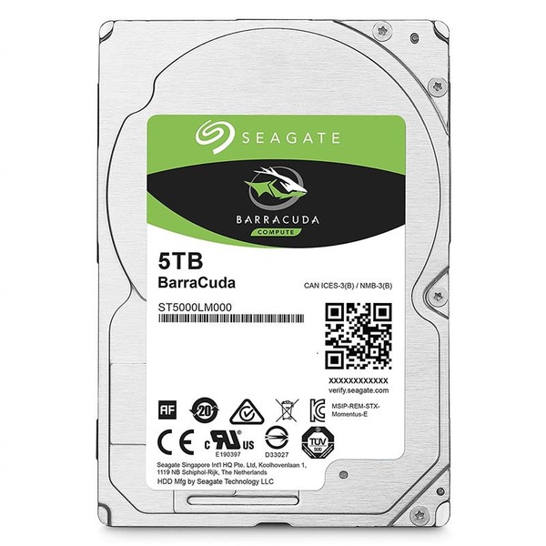 Накопичувач HDD 2.5" SATA 5.0TB Seagate BarraCuda 5400rpm 128MB (ST5000LM000) ST5000LM000 фото