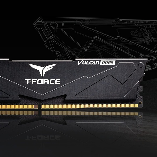 Модуль пам`ятi DDR5 2x16GB/6000 Team T-Force Vulcan Black (FLBD532G6000HC38ADC01) FLBD532G6000HC38ADC01 фото